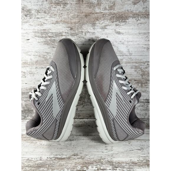 Womens Brooks Addiction Walker Alloy/Oyster Suede Walking Shoes Sz 8.5B Athletic - Picture 6 of 11